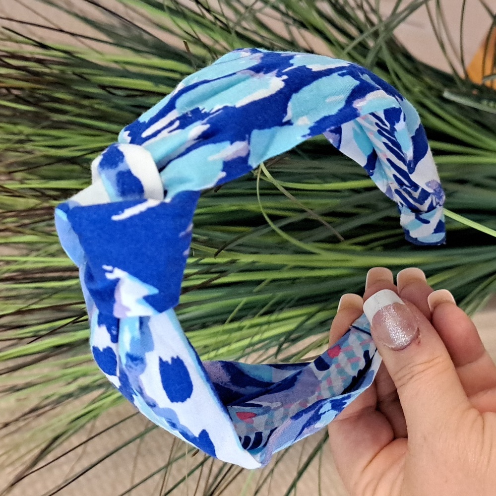 HANDCRAFTED Headband from Authentic Lilly Pulitzer Fabric TROPI CALL ME